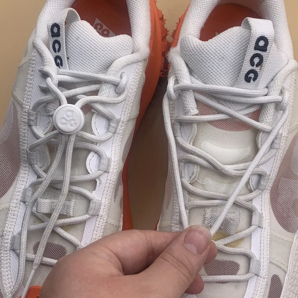 Nike ACG Mountain Fly 2 Low 'White Orange' DV7903-100 Sneakers Shoes Men's US 8